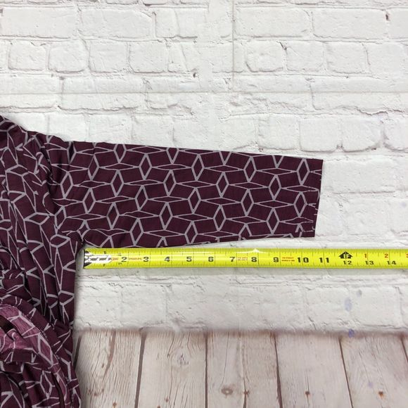 41 Hawthorn Women 3/4 Sleeve Wrap Dress Size Small Polyester Blend B237 -26 - Picture 5 of 13